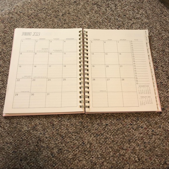 🆕 Rae Dunn DREAM IT PLAN IT DO IT 2023 Planner Pink - Picture 6 of 10